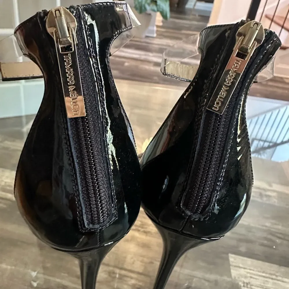 Tamara Mellon Black Strappy Sandals